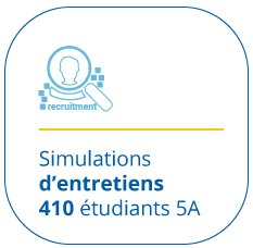 Simulations d'entretiens - 410 étudiants 5A