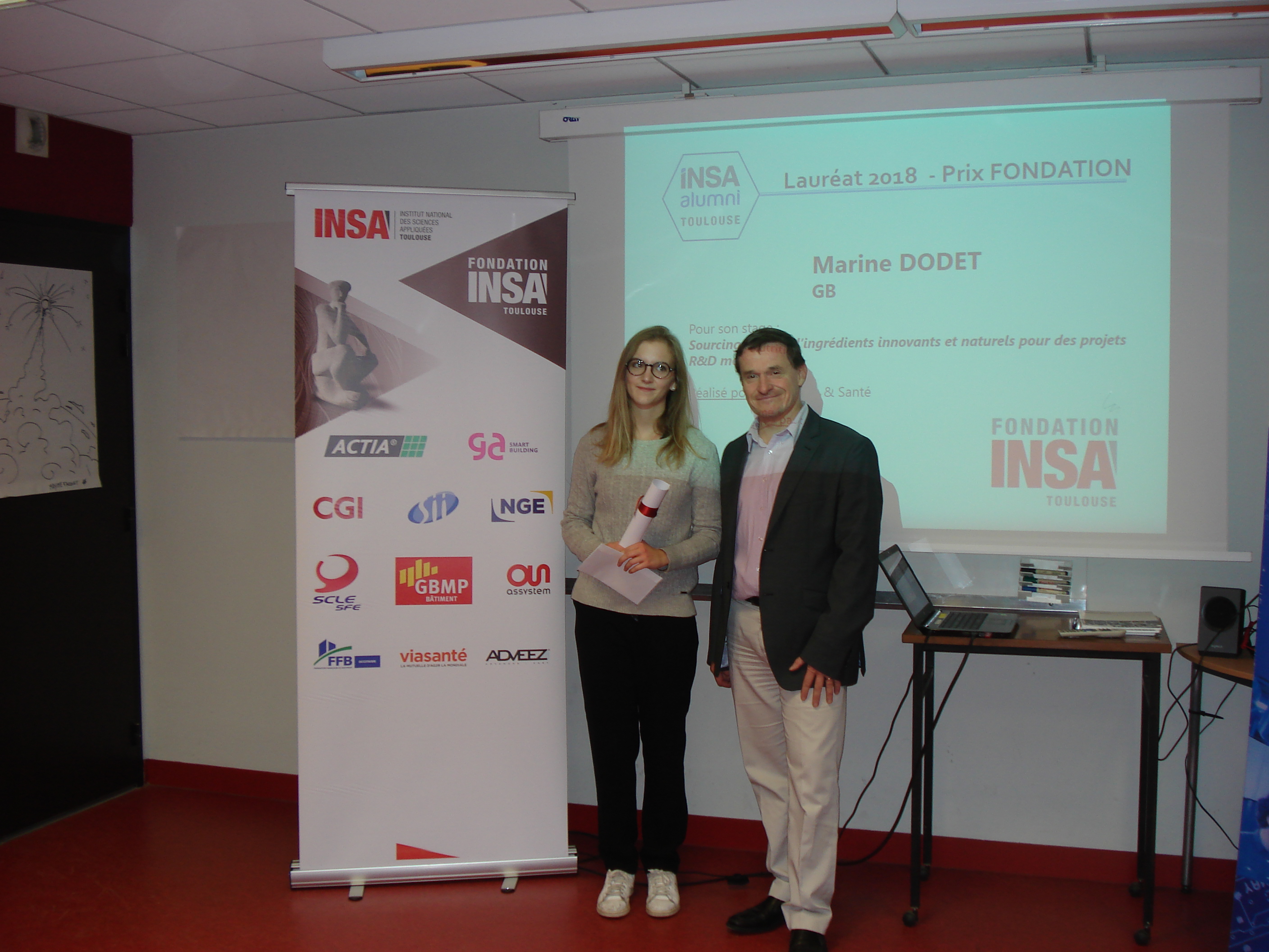 Lauréat Prix Fondation INSA Toulouse-Concours de projets IAT 2018